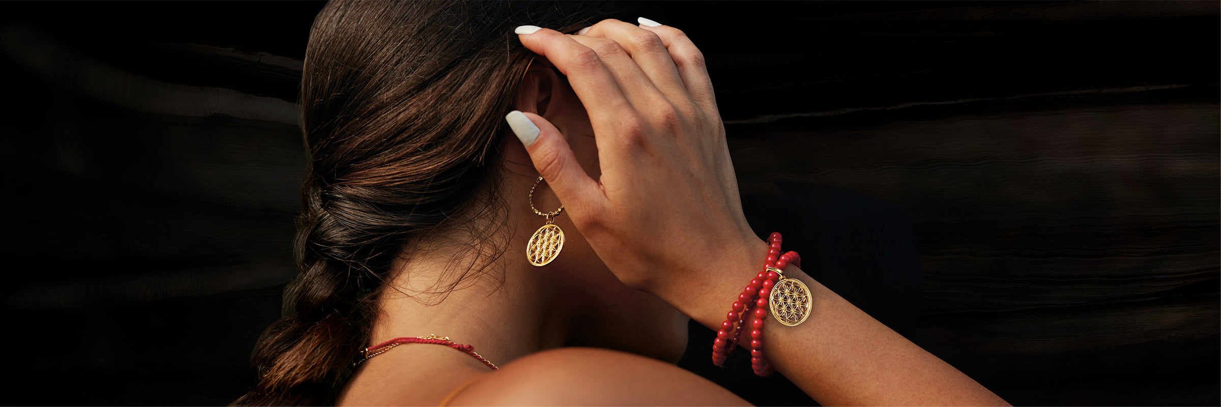 Spirituelle Symbol Armbänder | Symbolschmuck mit spiritueller Bedeutung | Sterling Silber hochwertig vergoldet mit Edelsteinen | ETERNAL BLISS | Spiritual symbol bracelets | Symbol jewelry with spiritual meaning | Gold-plated Sterling silver