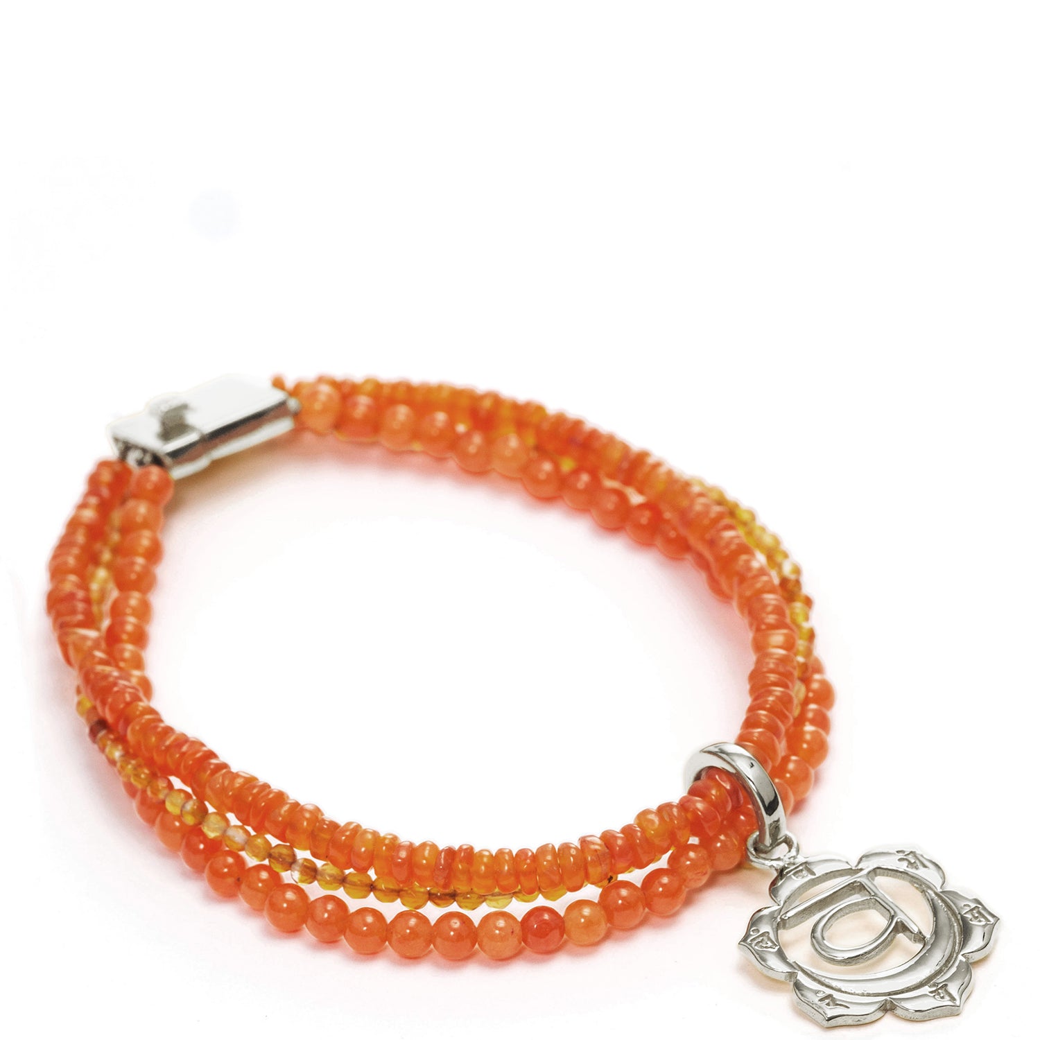 Sakral Chakra Armband mit Edelsteinen Silber von ETERNAL BLISS - Spiritueller Schmuck