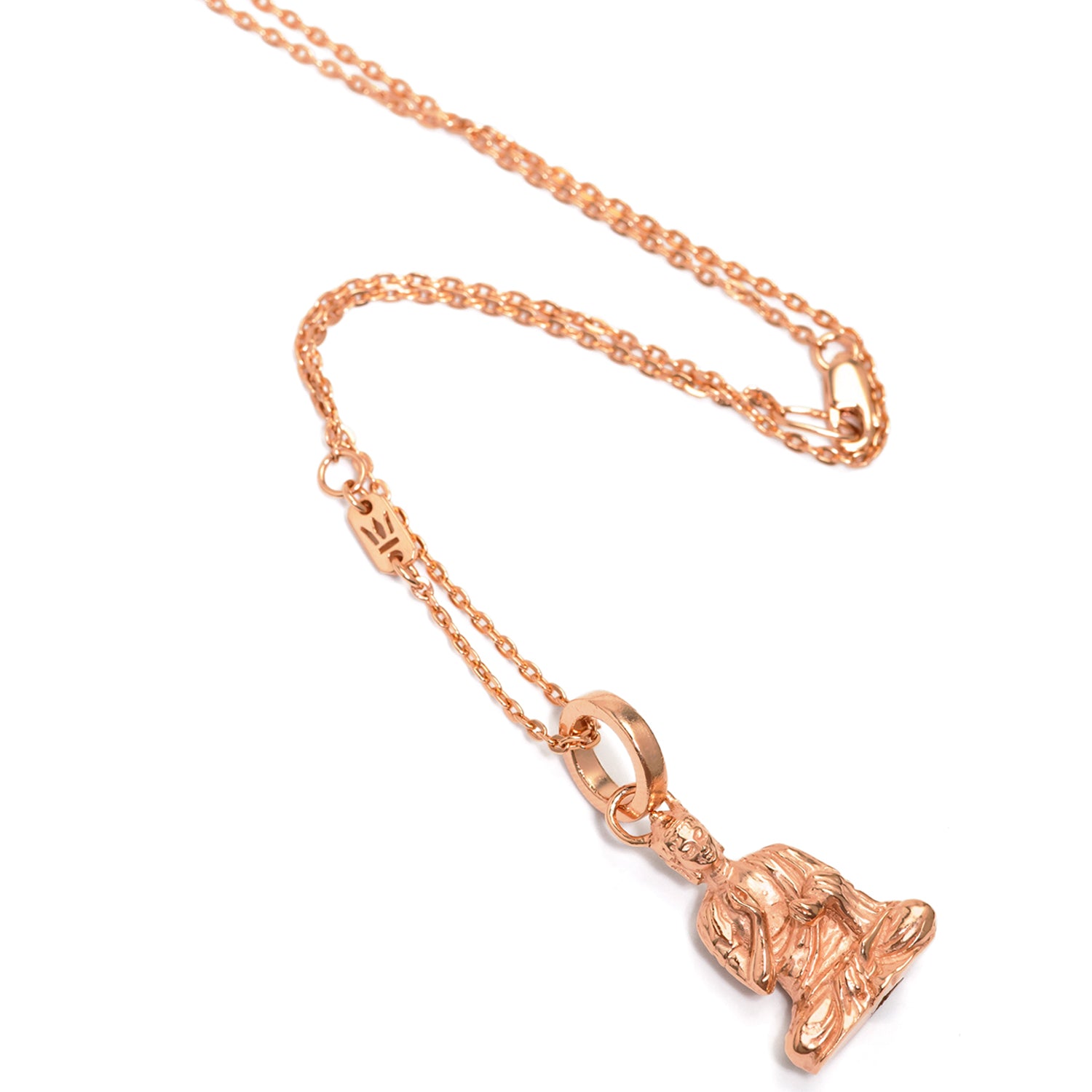 Rosegold-plated Teaching Buddha pendant by ETERNAL BLISS - Spiritual Jewellery