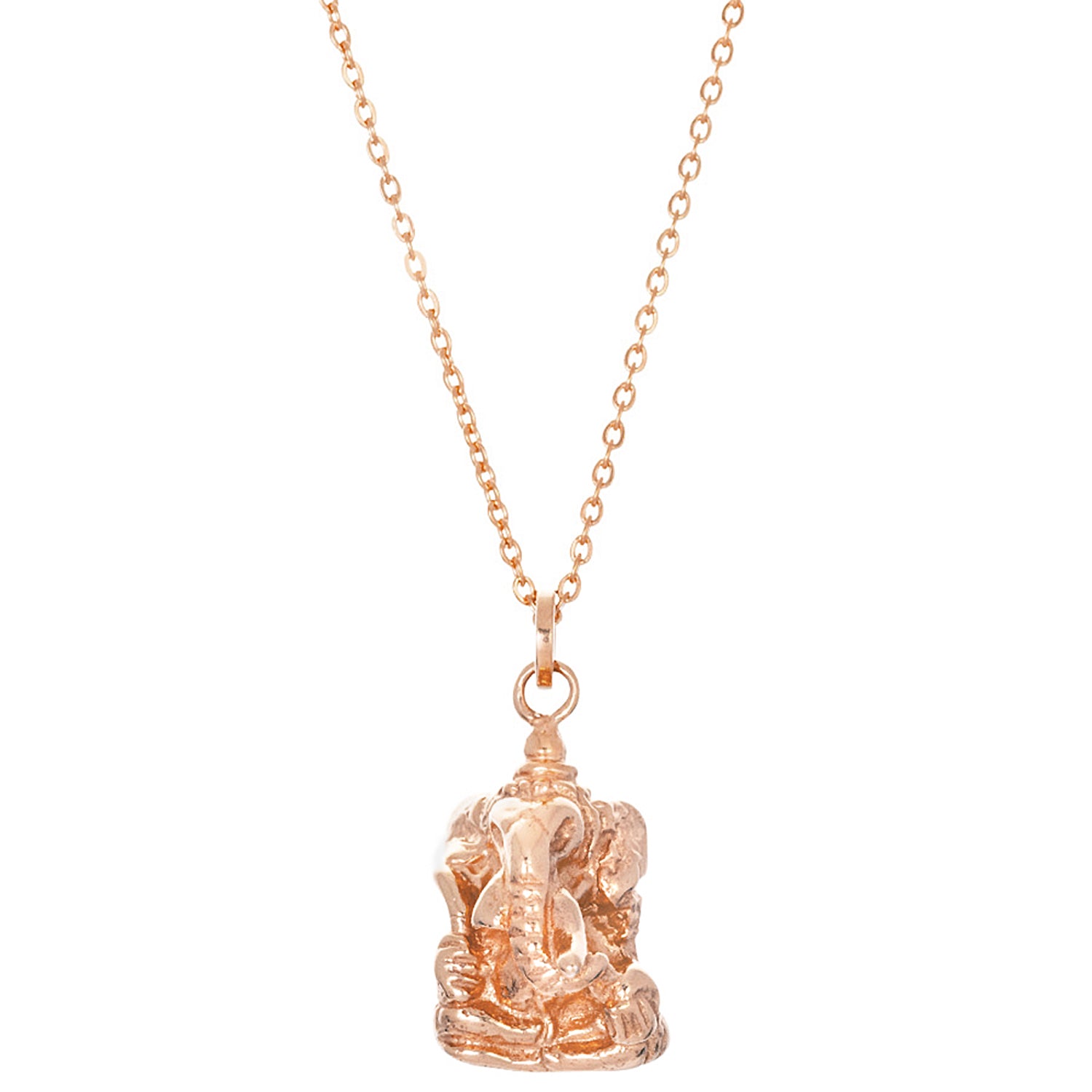 Antiker Ganesha Anhänger rosévergoldet von ETERNAL BLISS - Spiritueller Schmuck