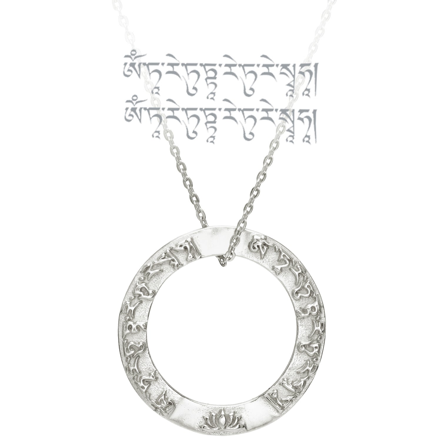 Tara Mantra Anhänger aus Sterling Silber  von ETERNAL BLISS aus der Yoga Schmuckkollektion