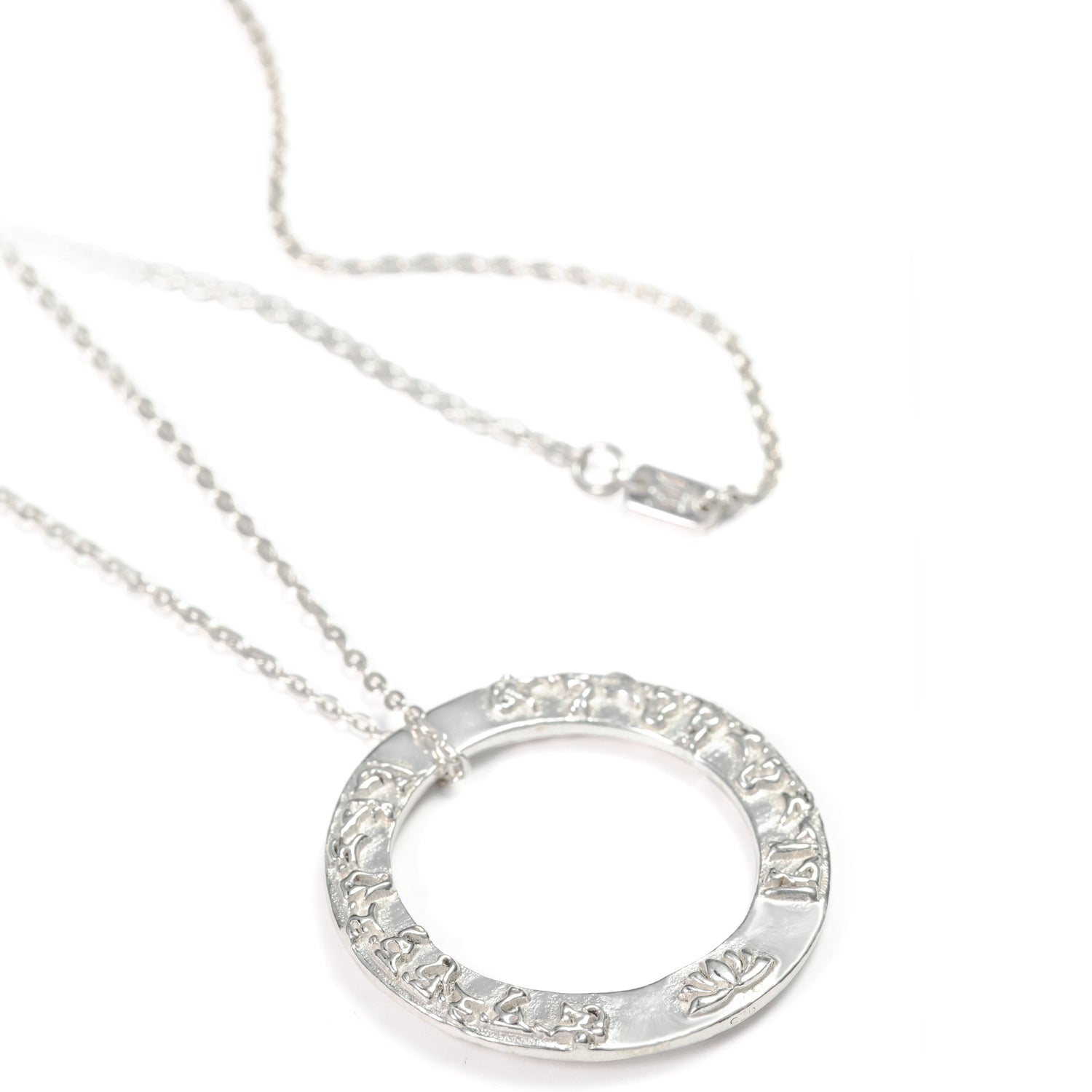 Tara Mantra pendant in sterling silver from ETERNAL BLISS from the Yoga jewelry collection