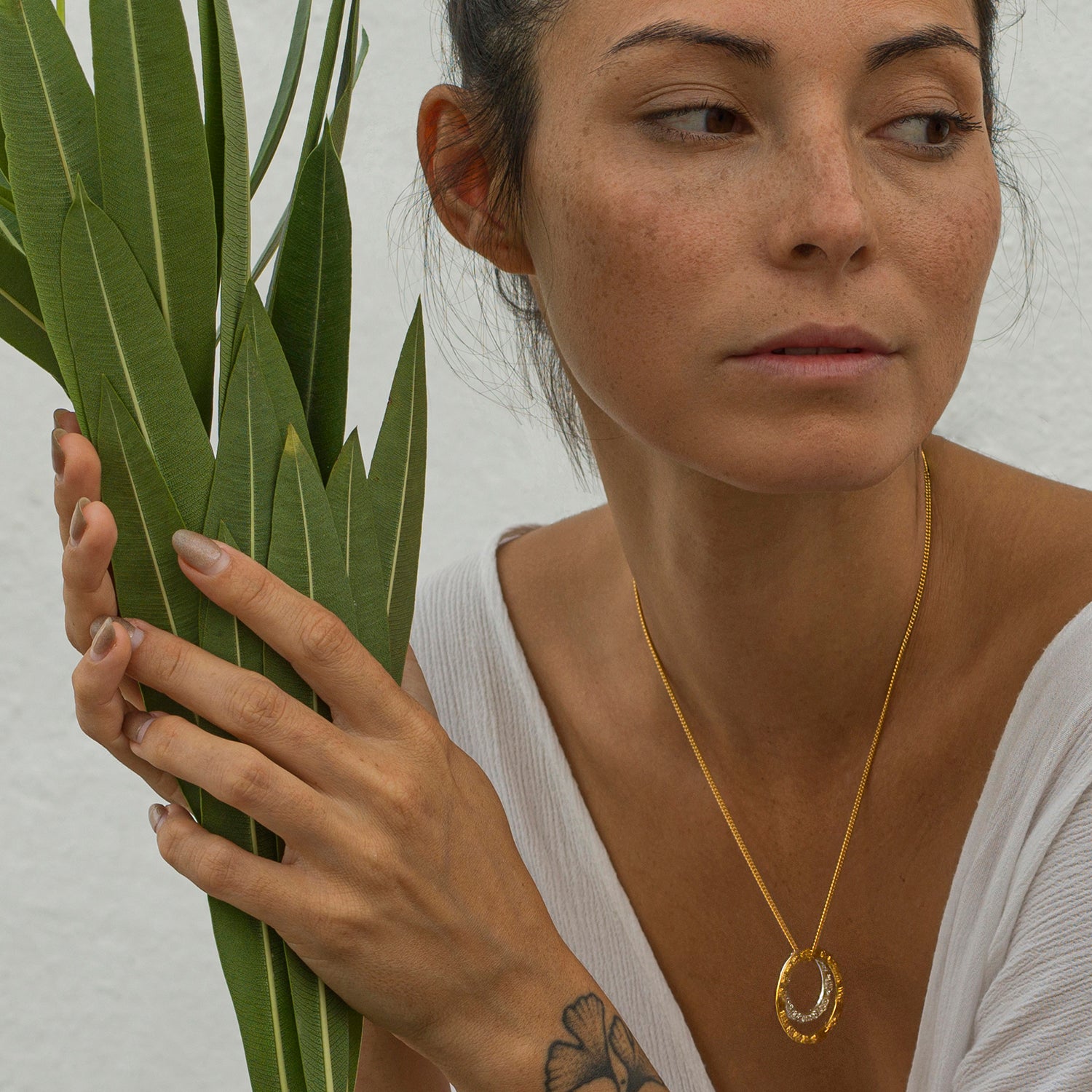 Kali mantra pendant gold-plated