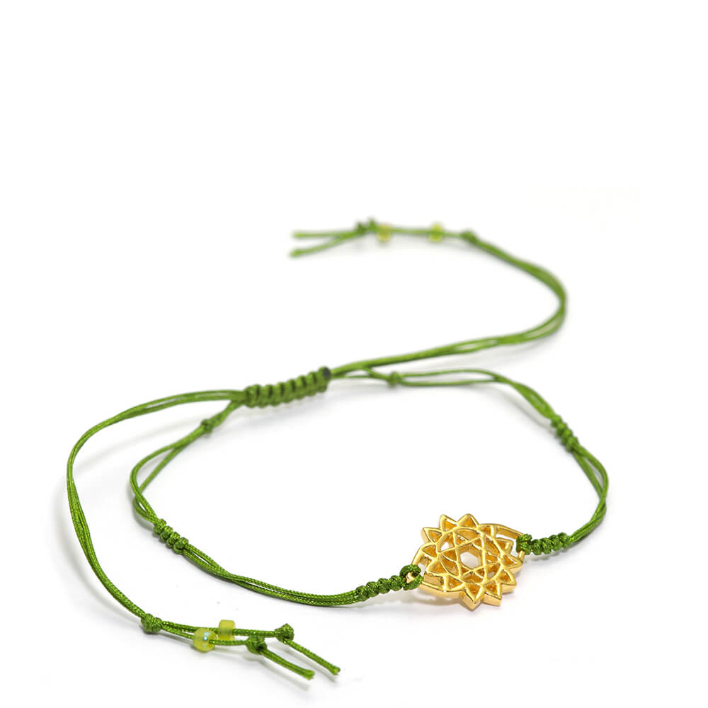 Herz Chakra Armband mini vergoldet von ETERNAL BLISS - Spiritueller Schmuck