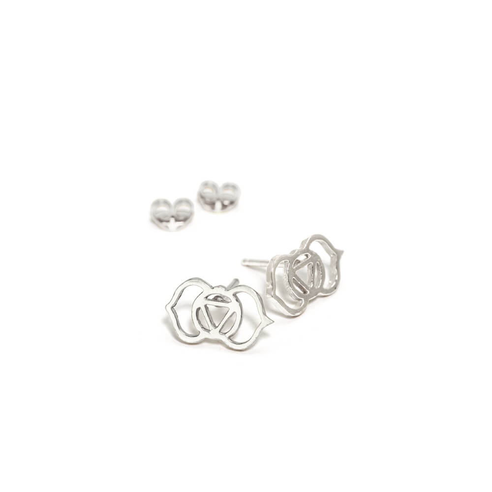 Stirn Chakra Ohrstecker mini Silber von ETERNAL BLISS - Spiritueller Schmuck