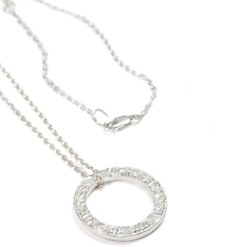 Tara Mantra Pendant mini in sterling silver by Eternal Bliss from the Yoga jewelry collection