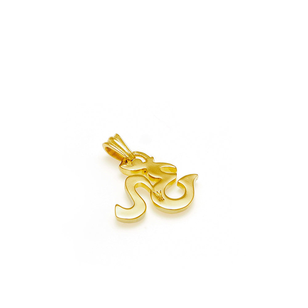 Om mini Schmuck vergoldet