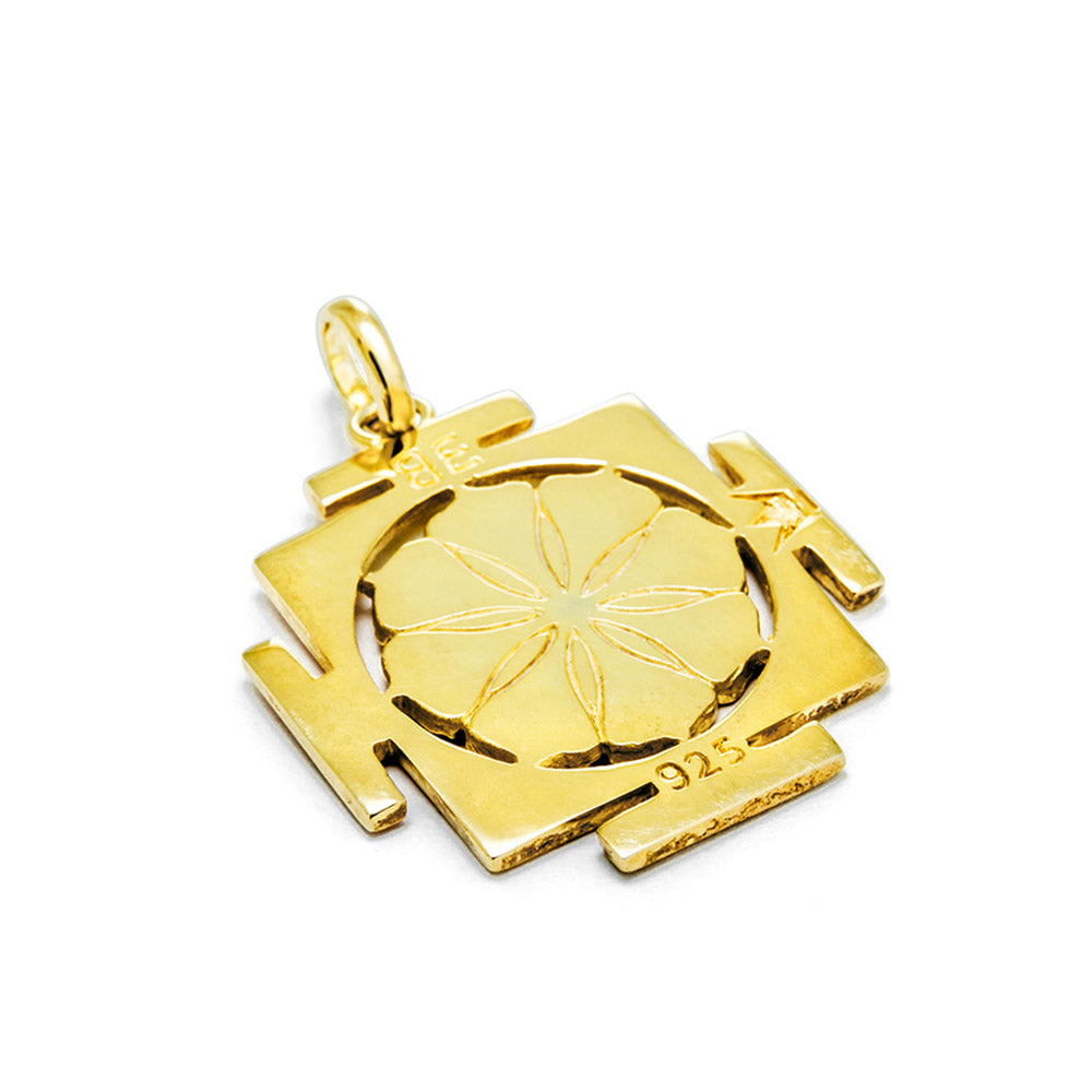 Kali Yantra Schmuck vergoldet