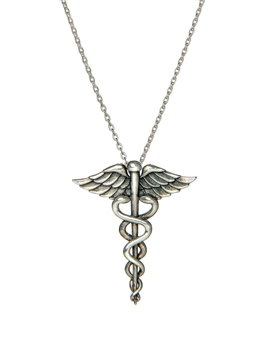 Hermes Stab Anhänger Silber mit  Kette von ETERNAL BLISS - Spiritueller Schmuck
