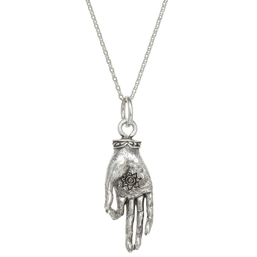 Gyan Mudra Anhänger Silber - Konzentration  mit Kette von ETERNAL BLISS - Spiritueller Schmuck