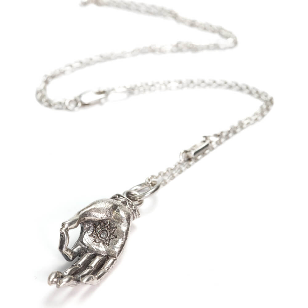 Gyan mudra pendant silver - Concentration  by ETERNAL BLISS - Spiritual Jewellery