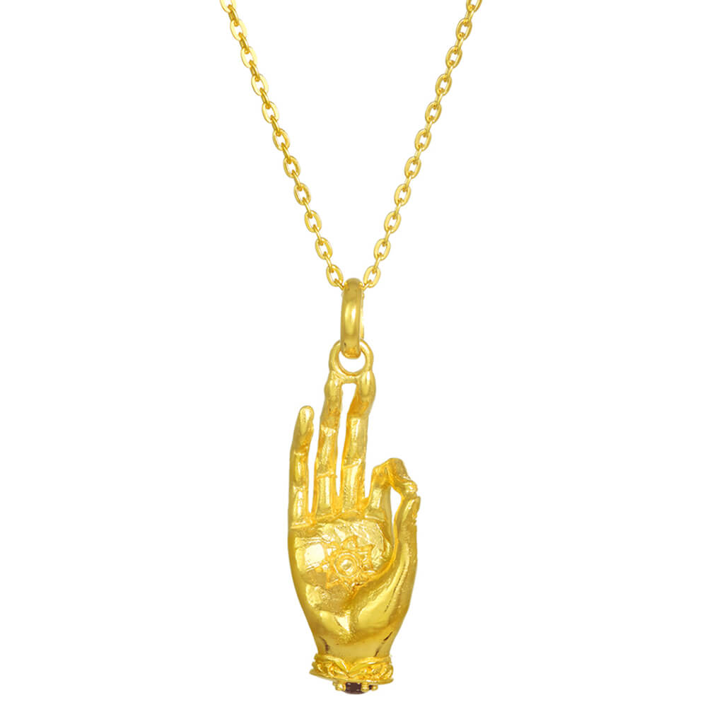 Gyan Mudra Schmuck vergoldet - Konzentration