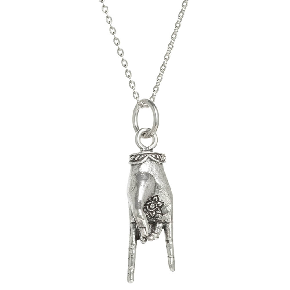 Apana Mudra Anhänger Silber - Ausgeglichenheit mit Kette von ETERNAL BLISS - Spiritueller Schmuck