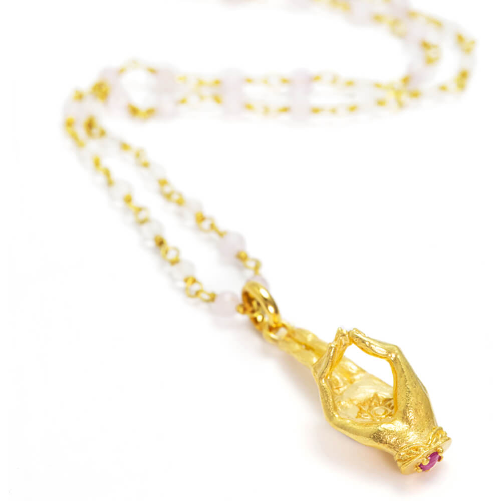 Prana Mudra pendant gold-plated