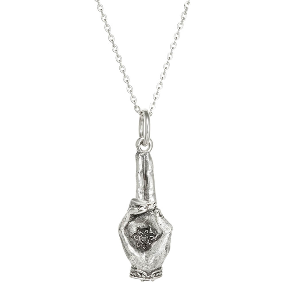Prana Mudra pendant silver