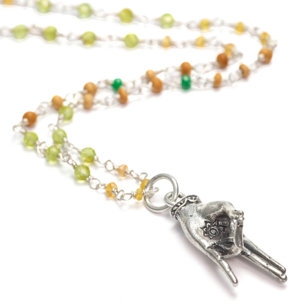 Prithvi Mudra pendant silver