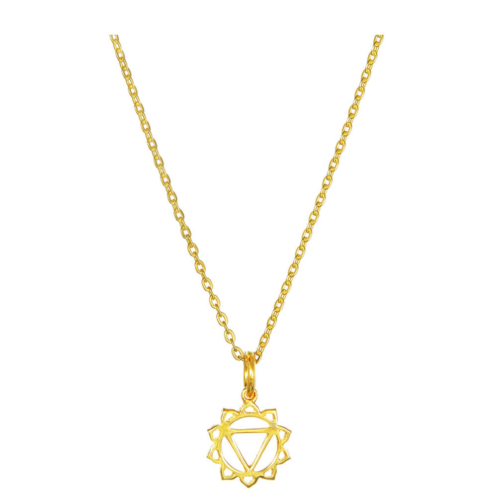 Solar Plexus Chakra Anhänger mini vergoldet von ETERNAL BLISS - Spiritueller Schmuck