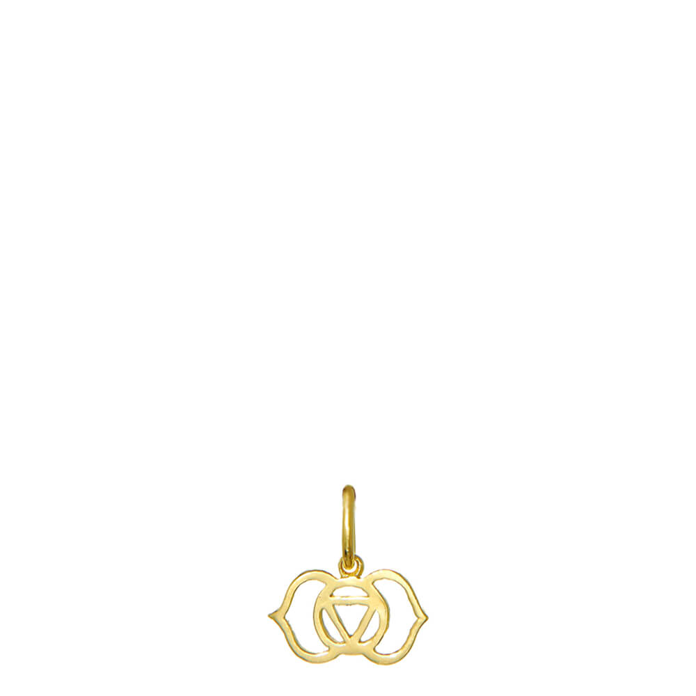 Gold-plated third eye chakra pendant mini by ETERNAL BLISS - spiritual jewellery