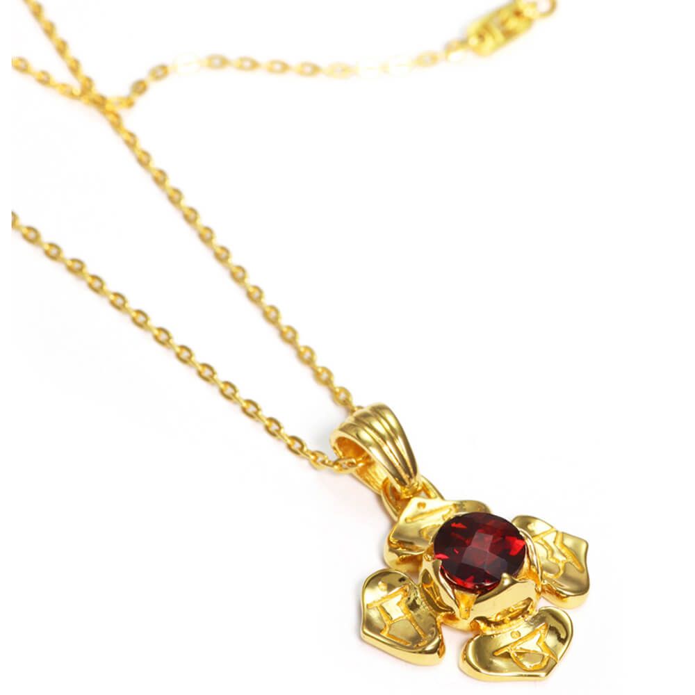 Root chakra pendant gold-plated silver by ETERNAL BLISS - spiritual jewellery