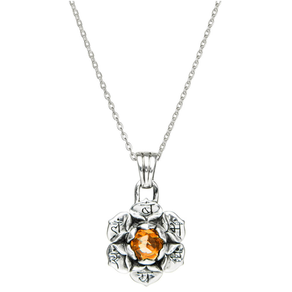 Sakral Chakra Anhänger Silber mit Madeira Citrin von ETERNAL BLISS - Spriritueller Schmuck