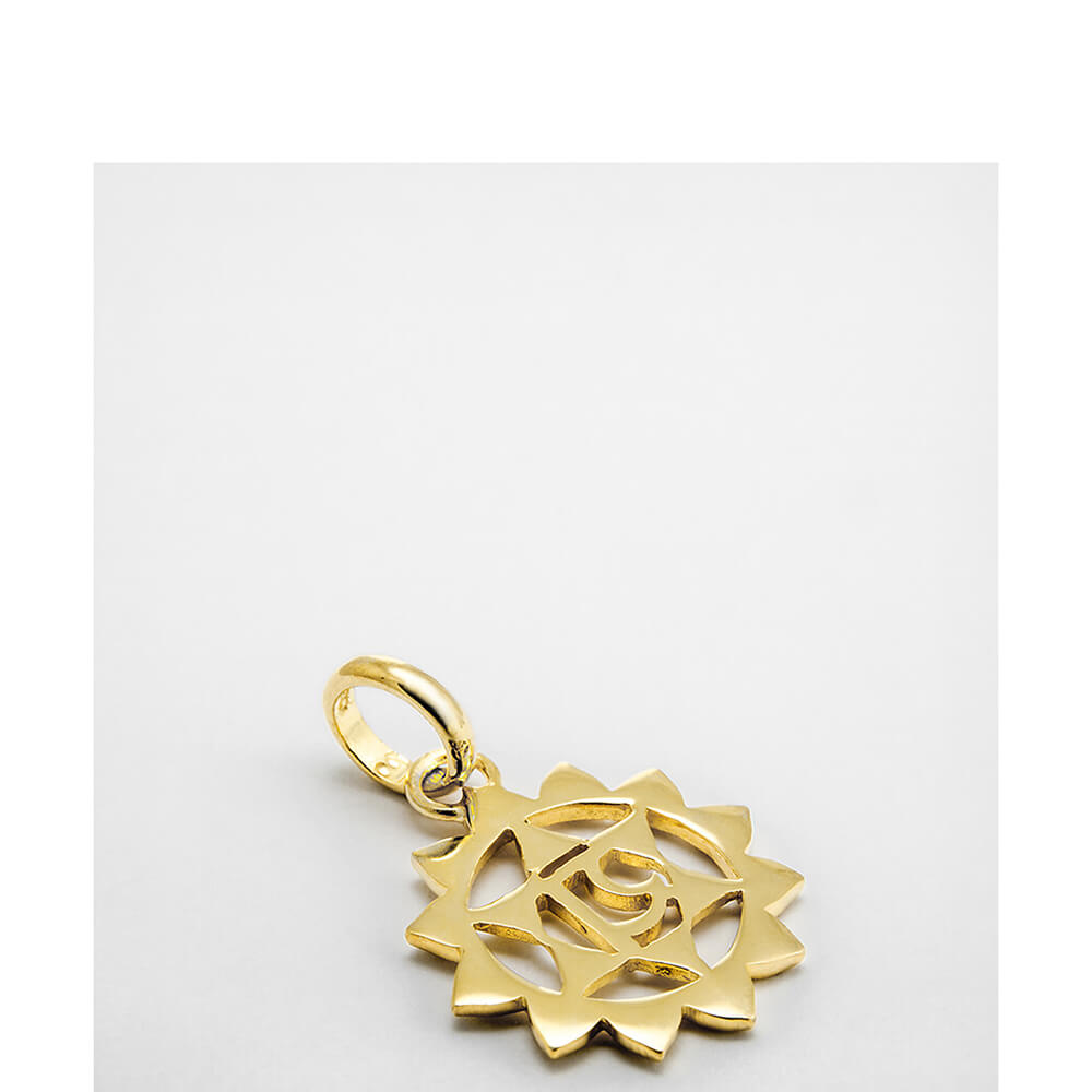 Anahata chakra pendant gold-plated