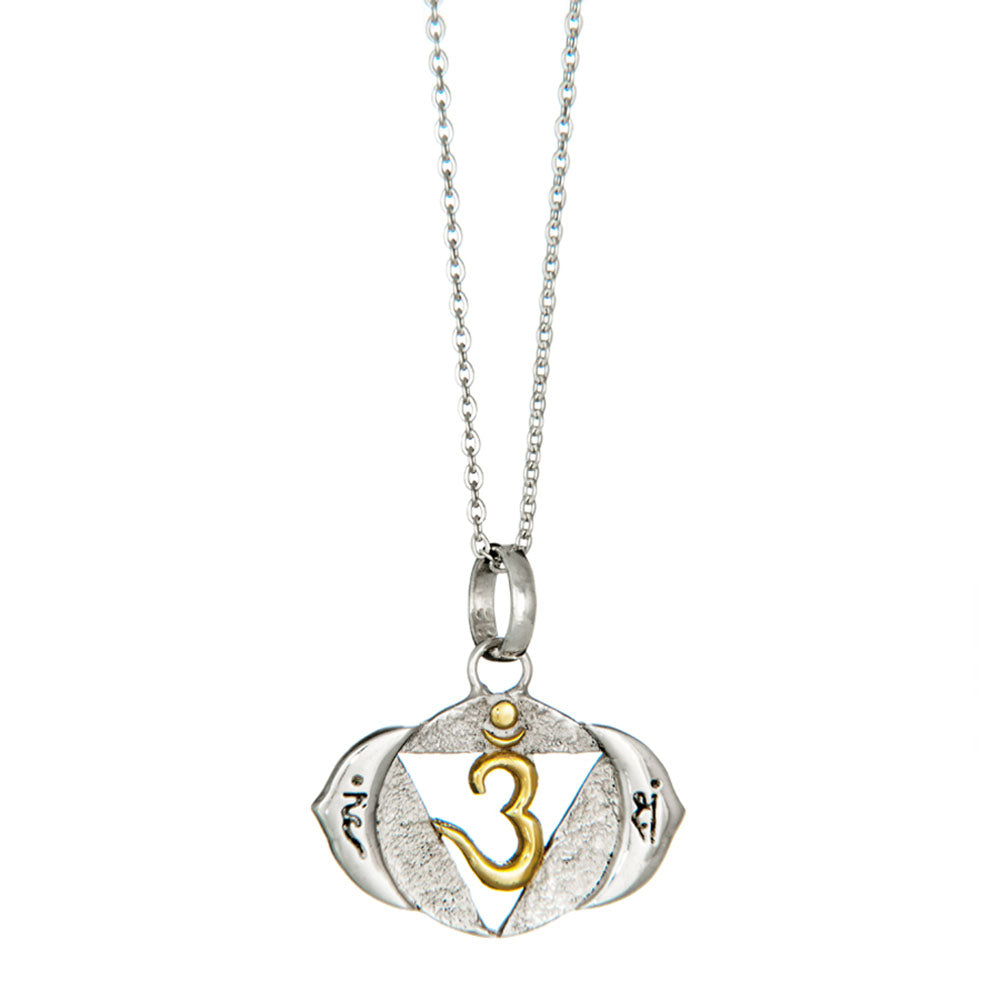 Ajna chakra pendant silver