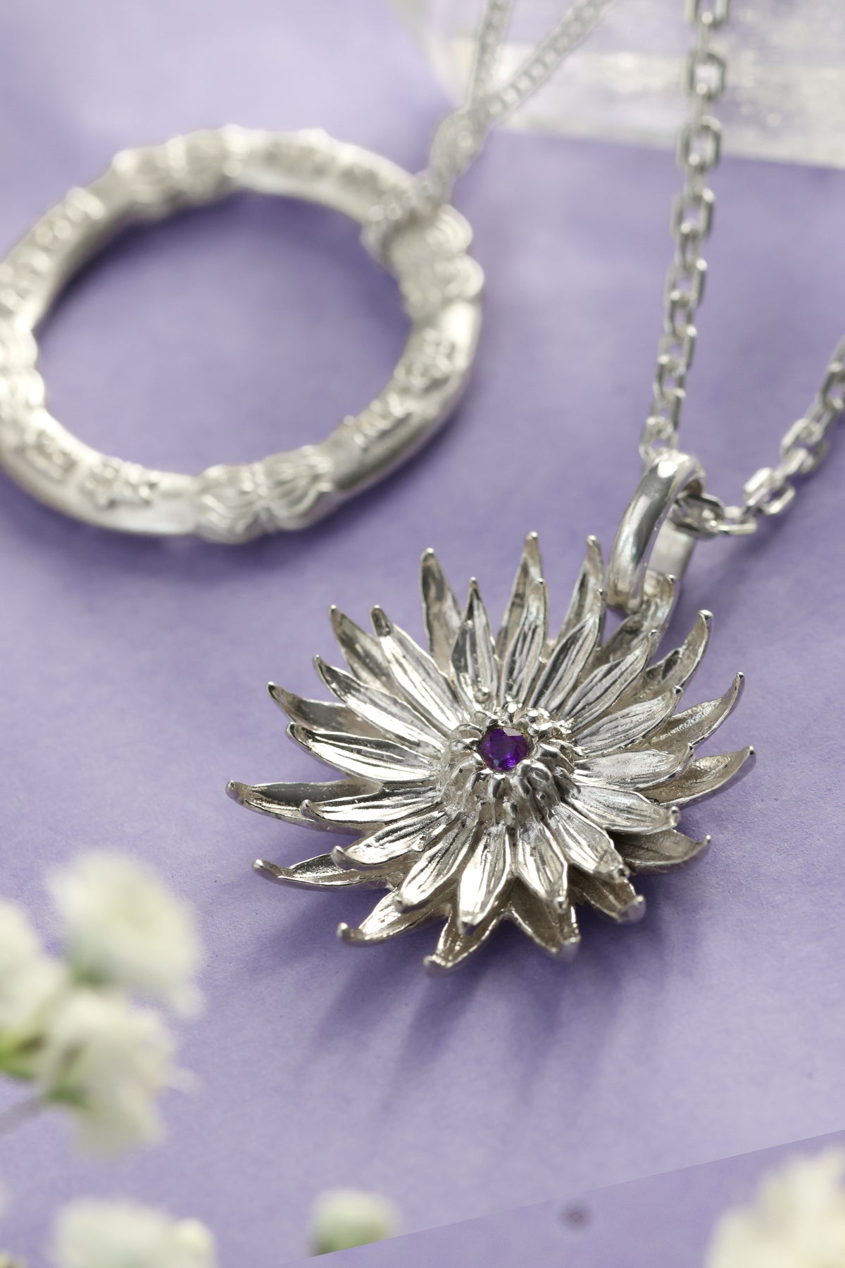 Spiritual jewelry: Healing flower jewelry and the Sat Nam mantra for Mother's Day: 10% discount on the entire collection