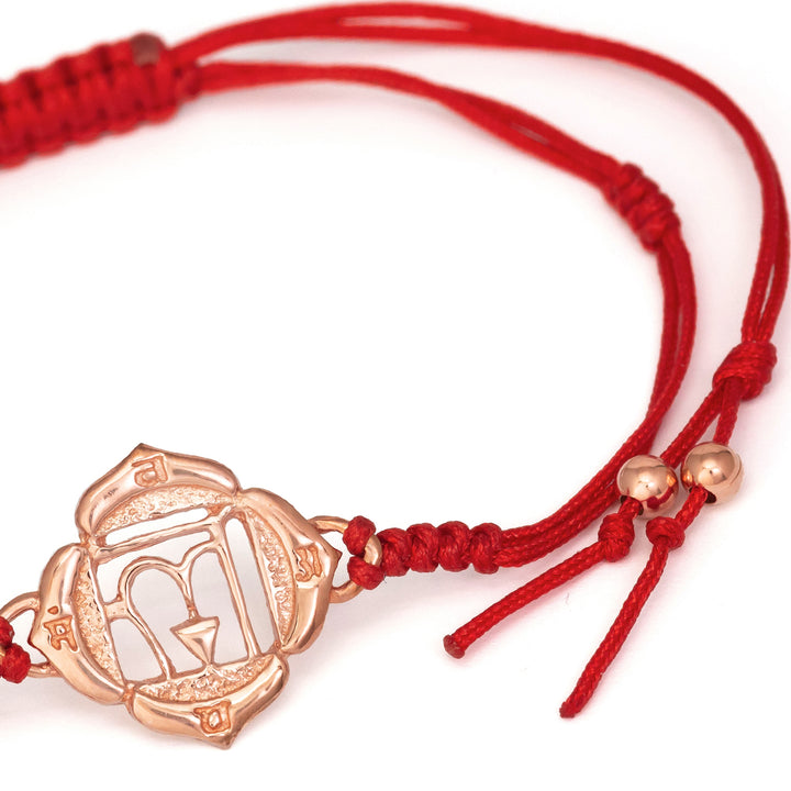 Rosegold-plated Muladhara Chakra bracelet by ETERNAL BLISS - Spiritual Jewellery