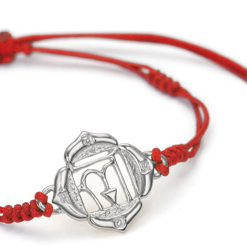 Muladhara Chakra bracelet silver by ETERNAL BLISS - Spiritual Jewellery
