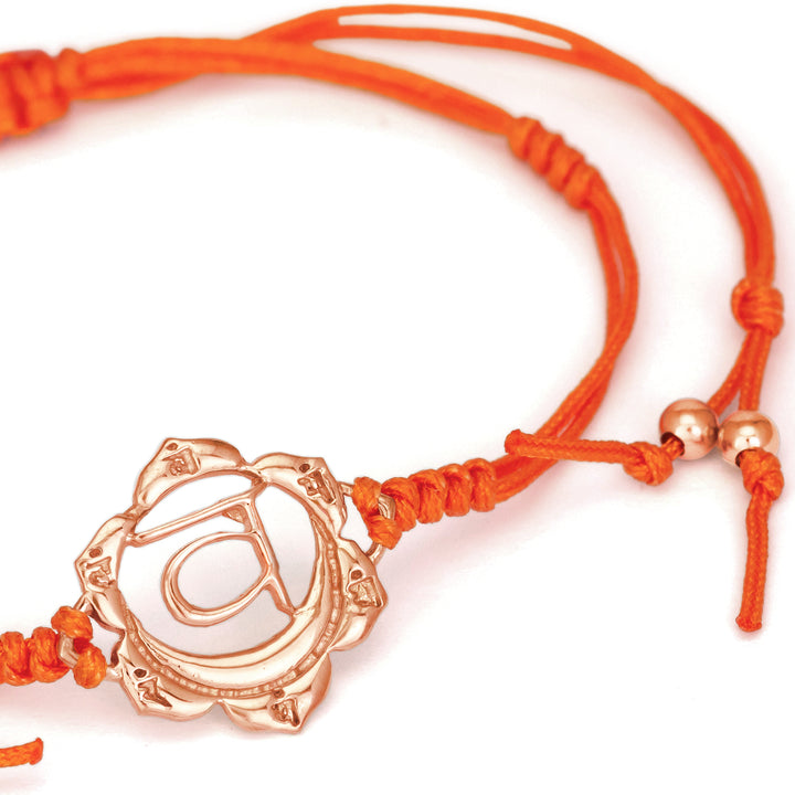 Rosegold-plated Svadhisthana Chakra bracelet by ETERNAL BLISS - Spiritual Jewellery