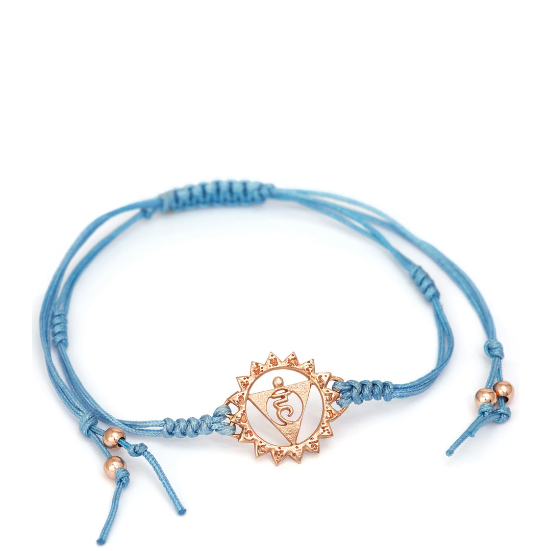 Vishuddha Chakra Armband rosévergoldet von ETERNAL BLISS - Spiritueller Schmuck