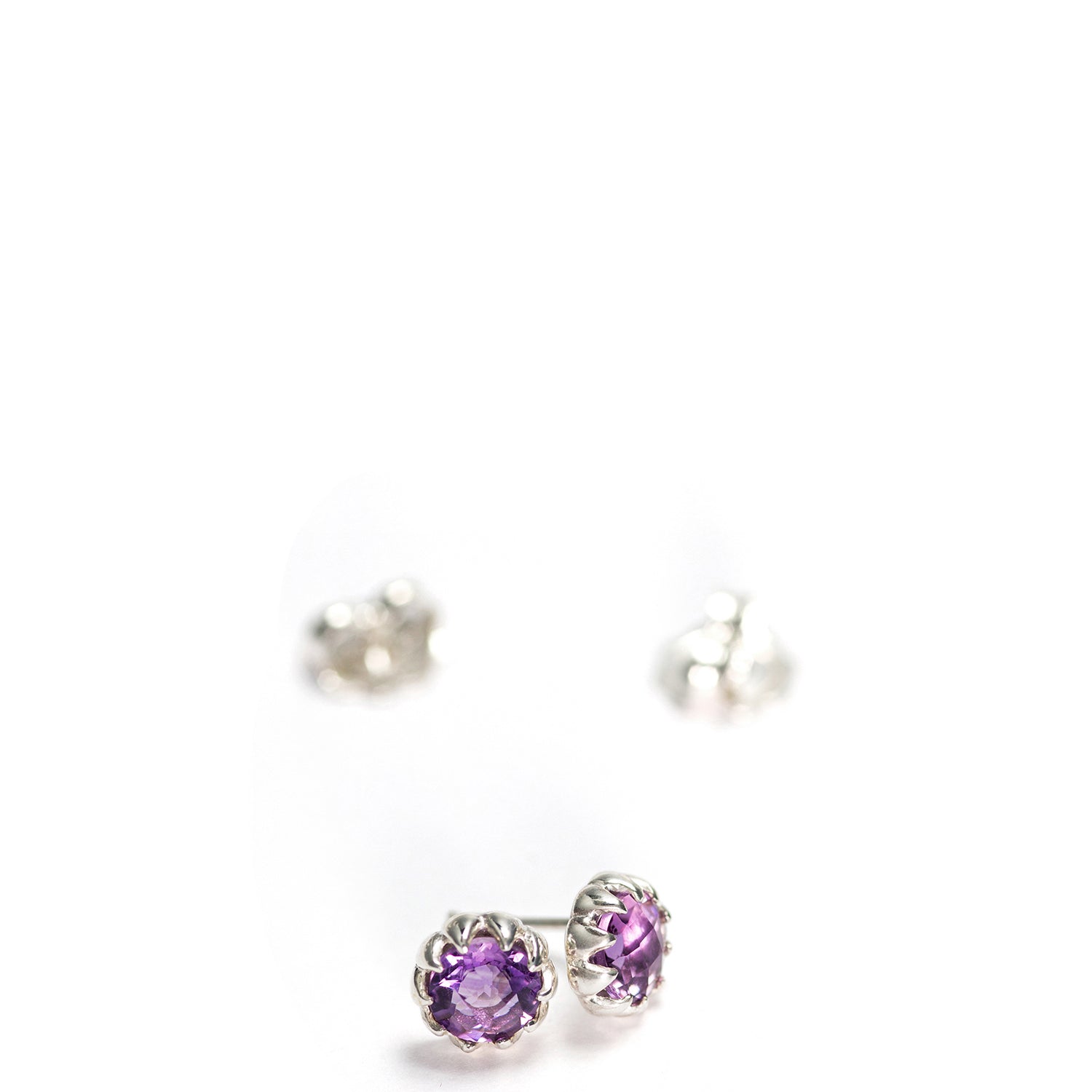 Amethyst Ohrstecker Silber von ETERNAL BLISS - Spiritueller Schmuck