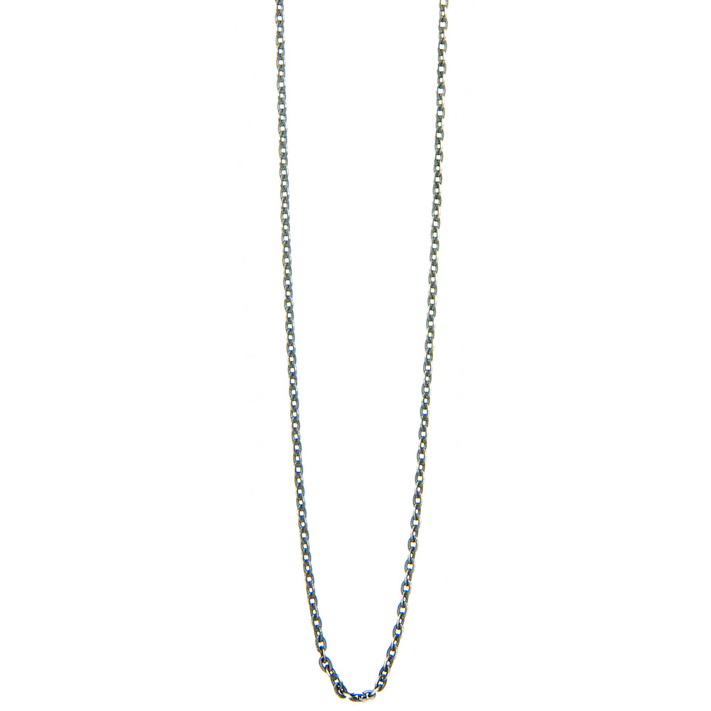 Feine Ankerkette in 1,5mm Stärke aus geschwärztem Sterling Silber von Eternal Bliss