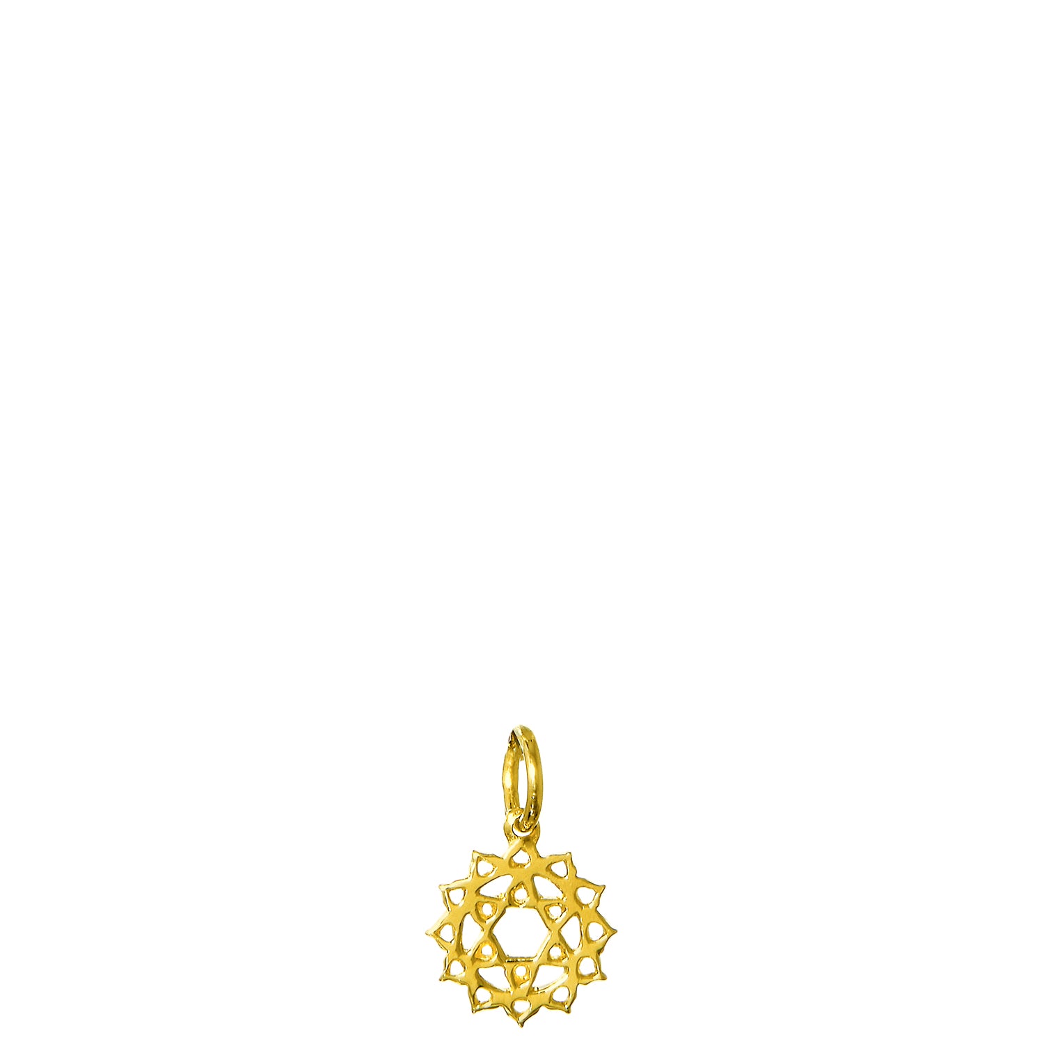 Gold-plated heart chakra pendant mini by ETERNAL BLISS - spiritual jewellery 