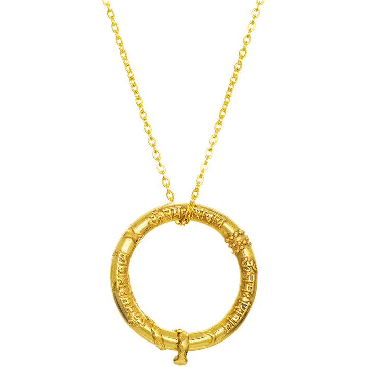 Shiva Mantra Anhänger mit erhabener Schlange  mit Kette  von ETERNAL BLISS - Spiritueller Schmuck