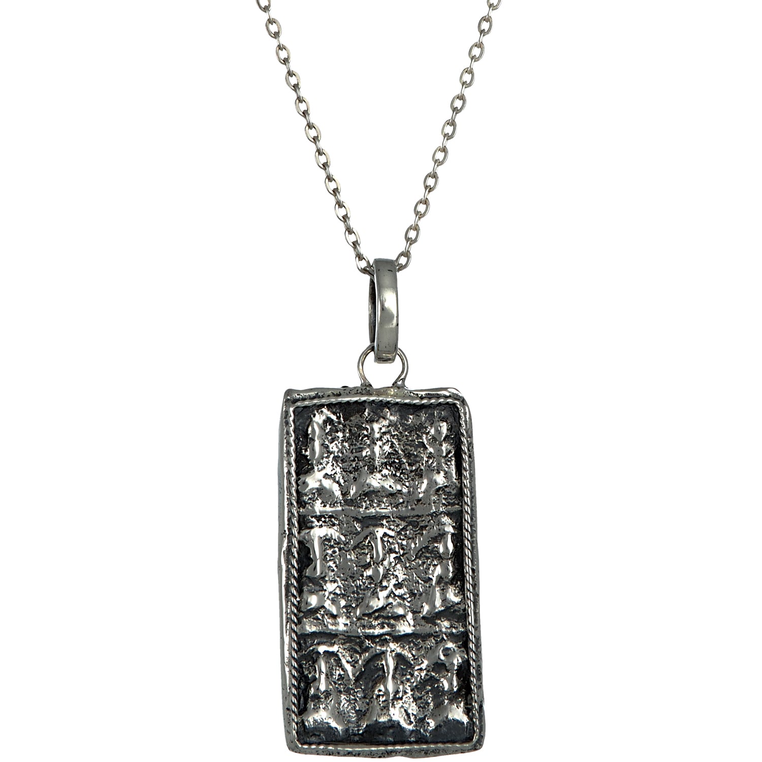 Buddha Ornament Anhänger in geschwärztem Sterling Silber von ETERNAL BLISS - Spiritueller Schmuck