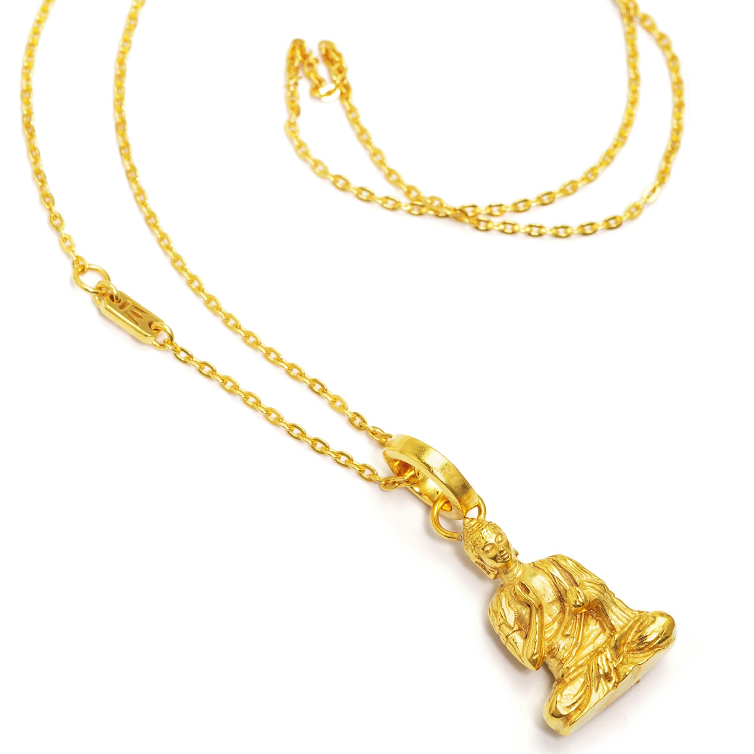Gold-plated Teaching Buddha pendant by ETERNAL BLISS - Spiritual Jewellery