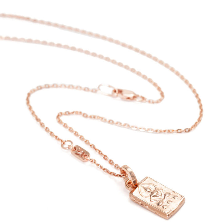 Roseold-plated Magic Buddha pendant mini by ETERNAL BLISS - Spiritual Jewellery