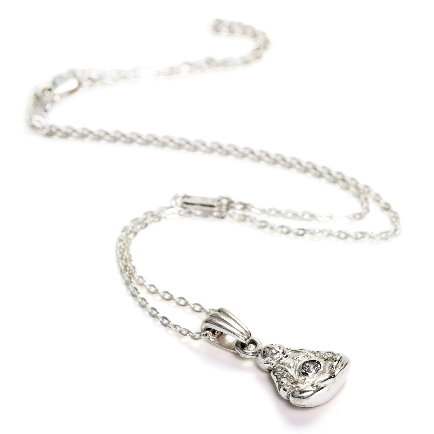  God of Luck Buddhai necklace silver by ETERNAL BLISS - Spiritual Jewellery