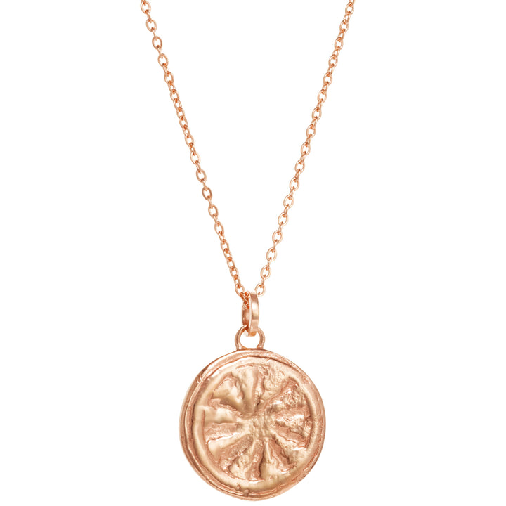 Dharma Rad Anhänger rosévergoldet von ETERNAL BLISS - Spiritueller Schmuck