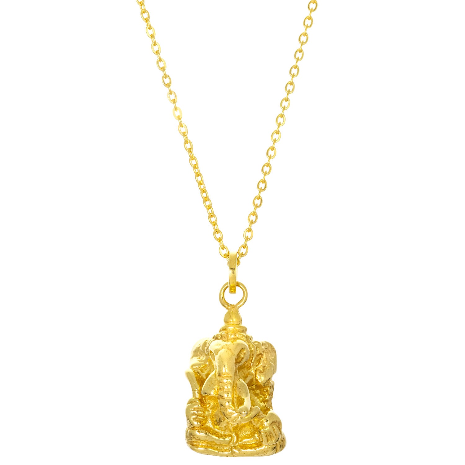 Antiker Ganesha Anhänger vergoldet von ETERNAL BLISS - Spiritueller Schmuck