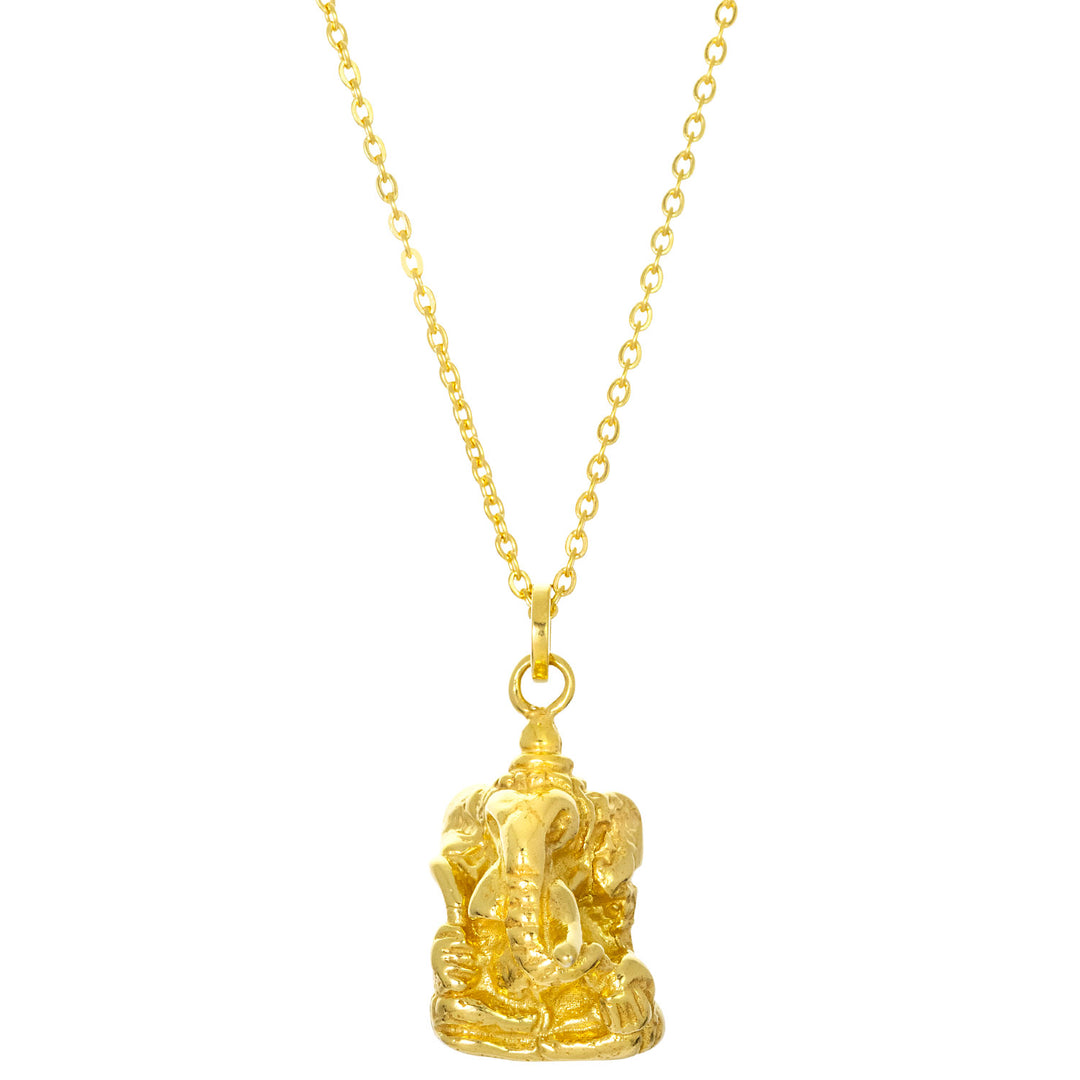 Antiker Ganesha Anhänger vergoldet von ETERNAL BLISS - Spiritueller Schmuck