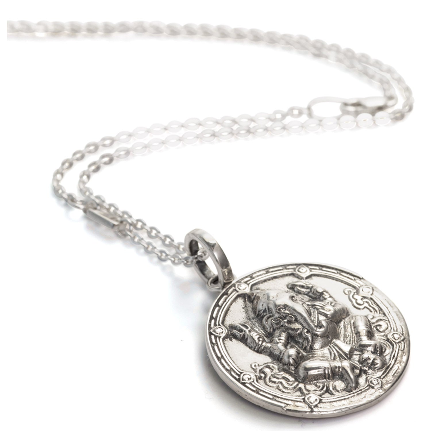 Ganesha necklace Silver  by ETERNAL BLISS - Spiritual Jewellery