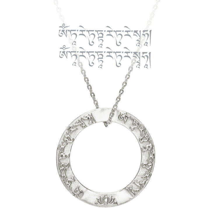 Tara Mantra Anhänger aus Sterling Silber  von ETERNAL BLISS aus der Yoga Schmuckkollektion