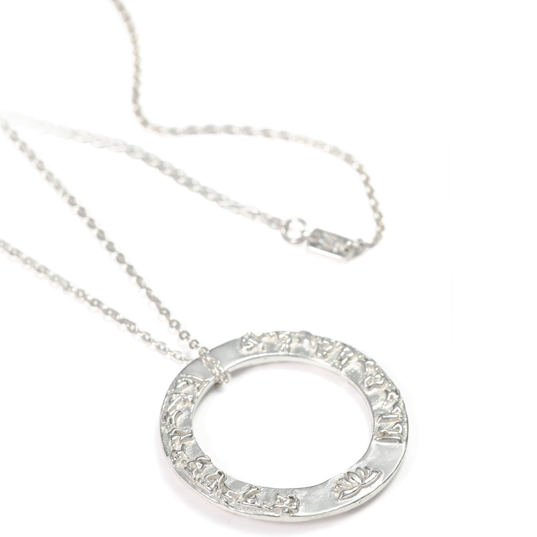 Tara Mantra pendant in sterling silver from ETERNAL BLISS from the Yoga jewelry collection