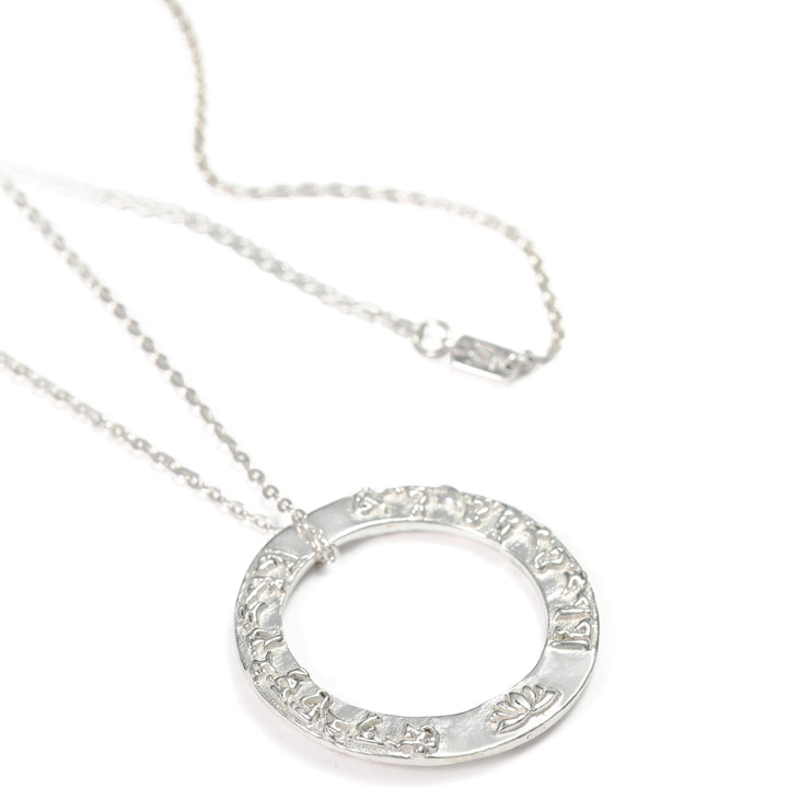 Tara Mantra pendant in sterling silver from ETERNAL BLISS from the Yoga jewelry collection