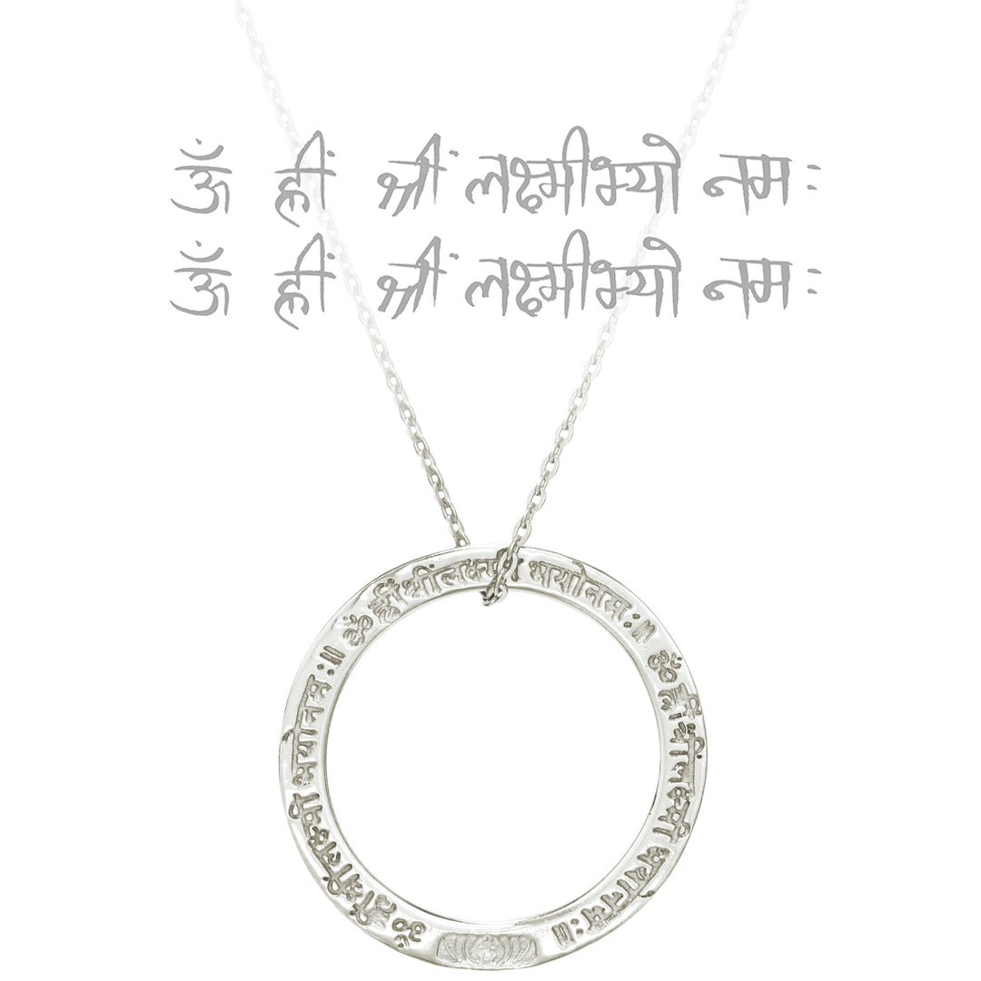 Lakshmi Mantra Kette aus Sterling Silber von Eternal Bliss aus der Yoga Schmuckkollektion