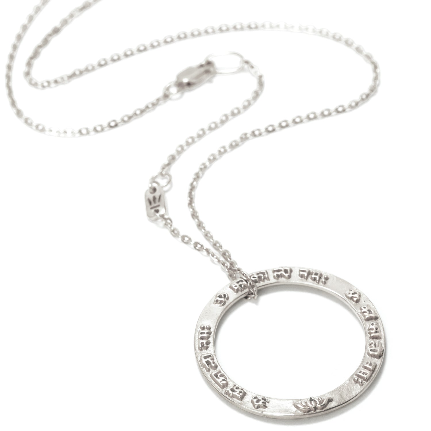 Kali Mantra pendant in sterling silver by Eternal Bliss