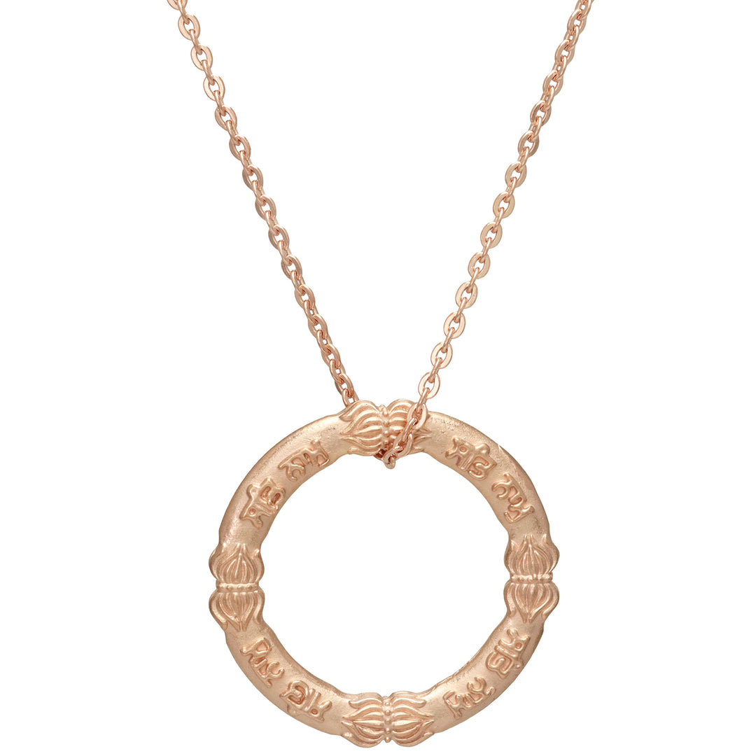 Rosévergoldeter Sat-Nam-Mantra-Anhänger aus Sterling Silber von ETERNAL BLISS - Spiritueller Schmuck