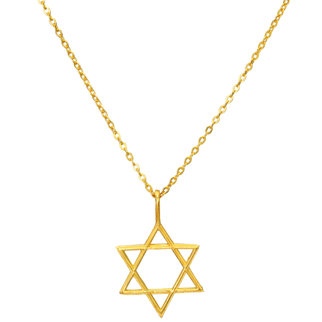 Hexagramm Anhänger aus hochwertig vergoldetem Sterling Silber von ETERNAL BLISS